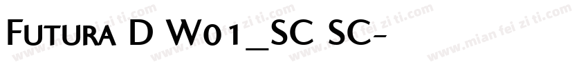 Futura D W01_SC SC字体转换